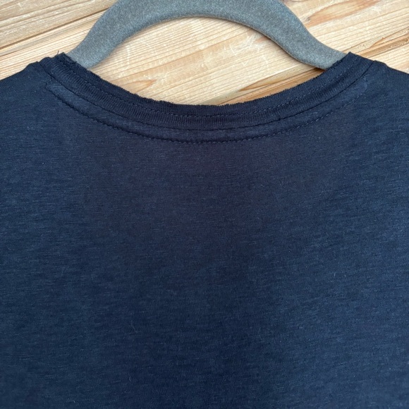 ZADIG & VOLTAIRE Black Slub T Shirt, Size M, Like New Condition - Picture 8 of 10